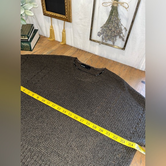 🤎VERO MODA – Open knit short-sleeve sweater – Size M - Picture 7 of 8